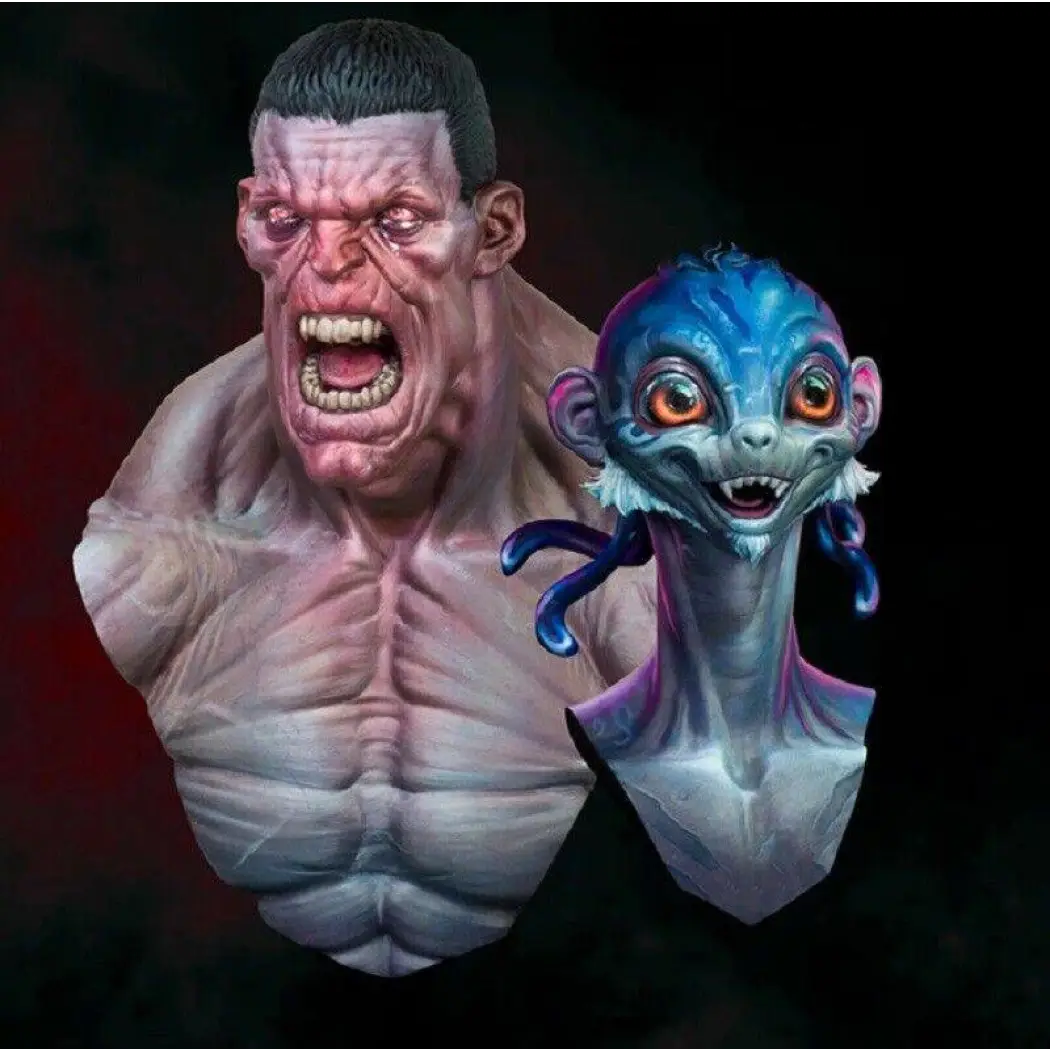 1/10 BUST Resin Model Kit Space Mercenaries Aliens Fairy Tales Unpainted - Model-Fan-Store