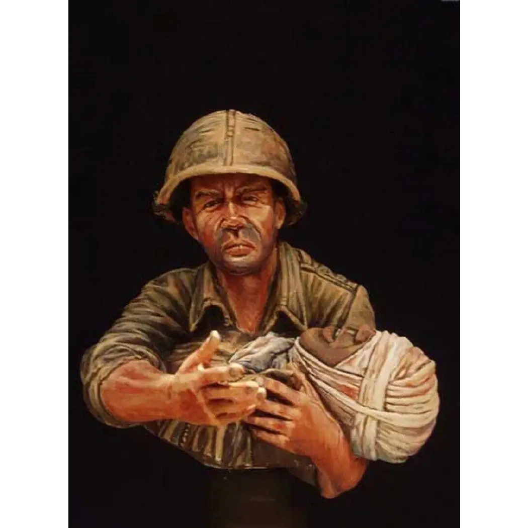 1 10 BUST Resin Model Kit Vietnam War US Army Soldiers Unpainted 