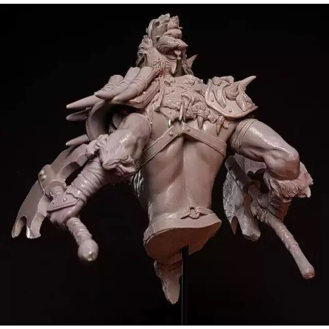 1/12 BUST Resin Model Kit Warrior Girl Orc Berserk Warcraft Unpainted - Model-Fan-Store