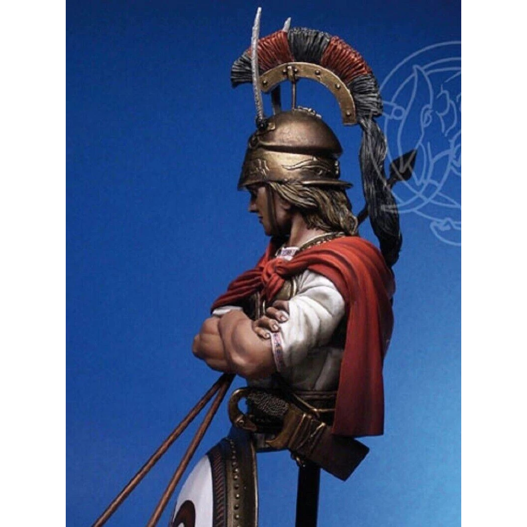 1/9 BUST Resin Model Kit Greek Warrior Hoplite Spear Thrower Samnit Unpainted - Model-Fan-Store