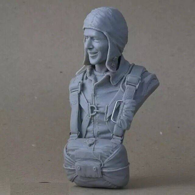 1/9 BUST Resin Model Kit Test Pilot Soldier Parachutist Unpainted - Model-Fan-Store