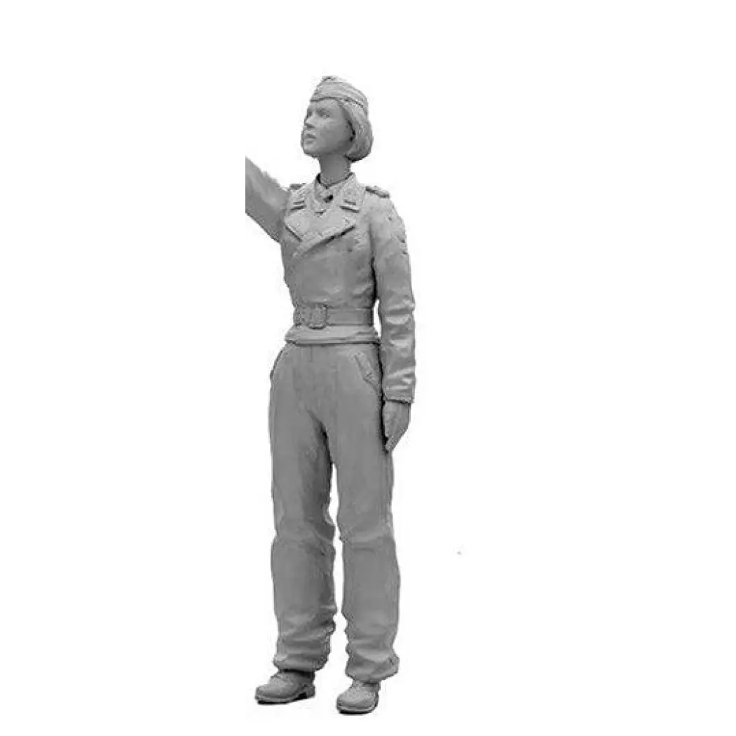 1/16 Resin Model Kit Girl German Soldier Tank Commander WW2 Unpainted - Model-Fan-Store