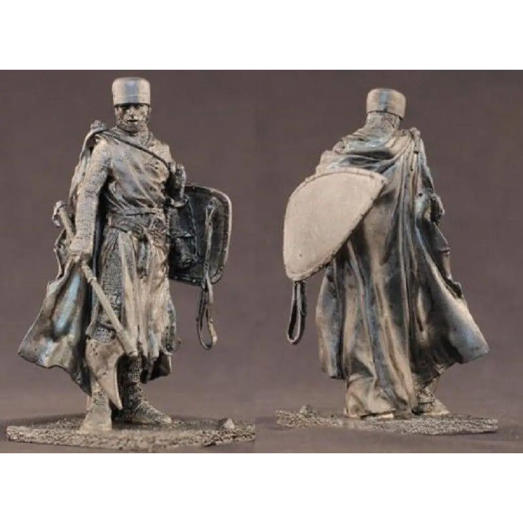 1/20 90mm Resin Model Kit Warrior Medieval Knight Hospitaller Unpainted - Model-Fan-Store