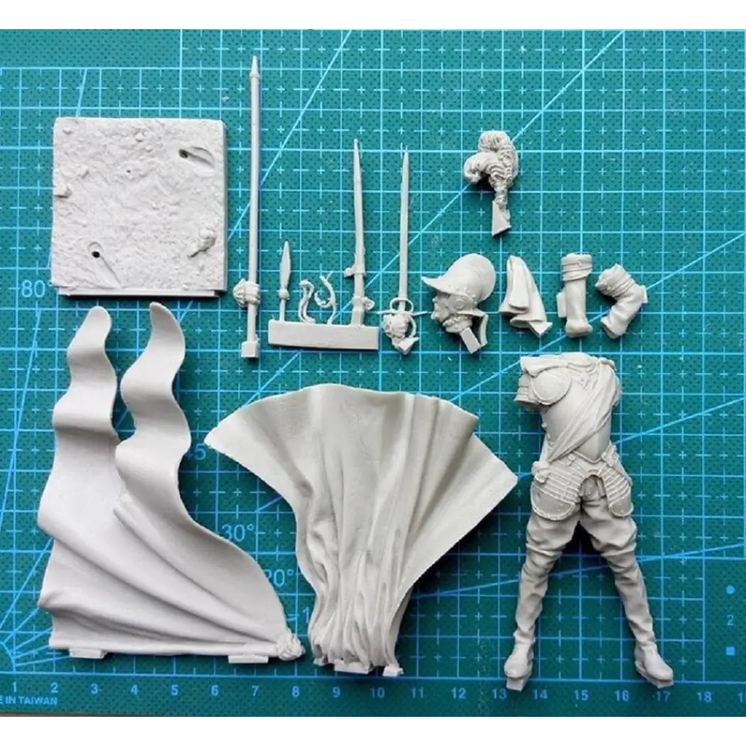 1/24 75mm Resin Model Kit Spanish Medieval Knight Warrior Unpainted - Model-Fan-Store