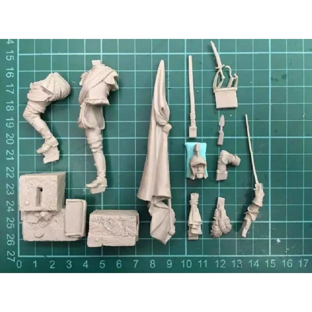 1/24 75mm Resin Model Kit Warrior Spanish Conquistador Unpainted A28 - Model-Fan-Store