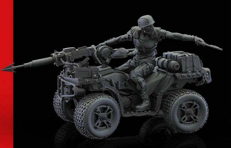 1/35 Resin Steampunk Model Kit Hermit Robber Post Apocalypse Unpainted - Model-Fan-Store