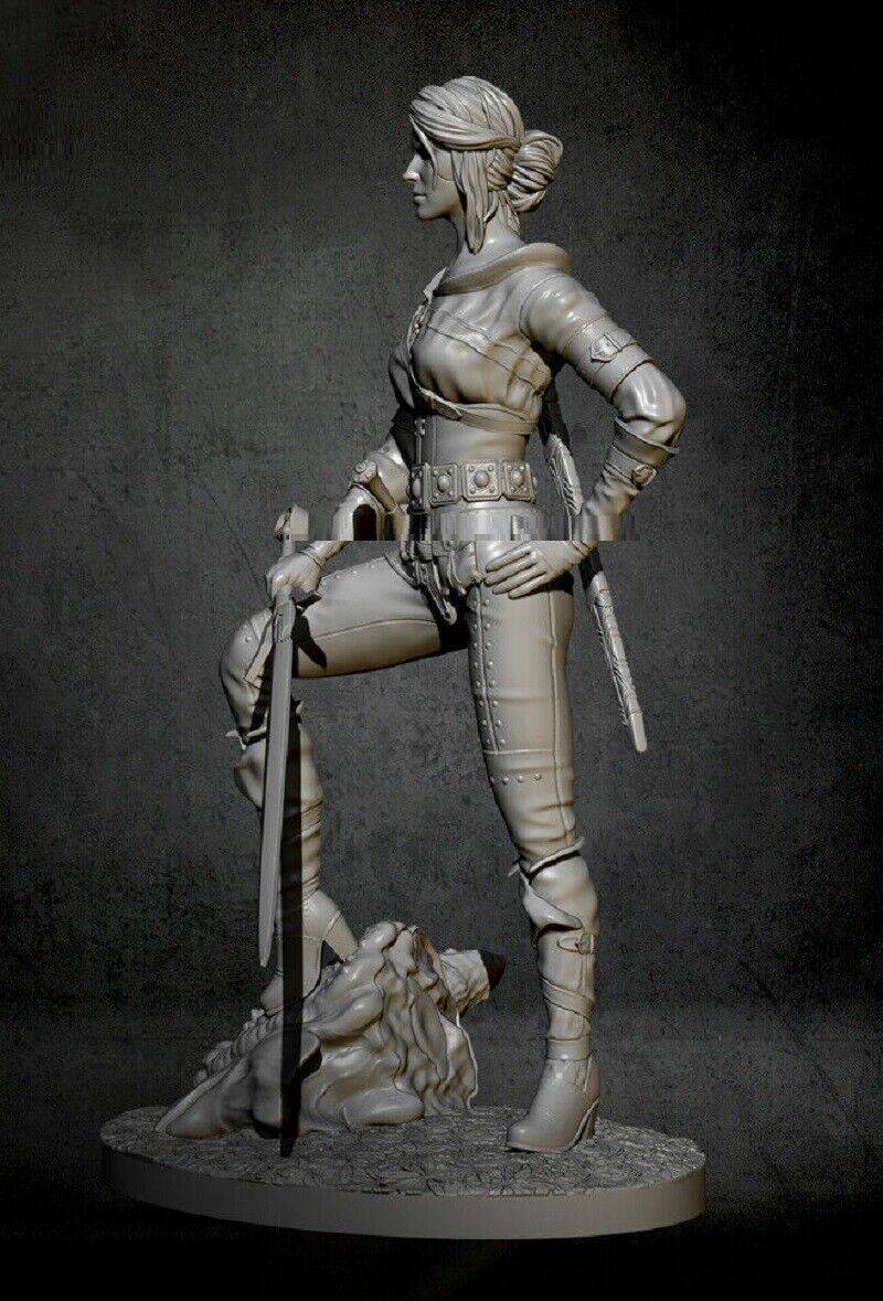 1/6 310mm 3D Print Model Kit Beautiful Girl Witch White Butcher Movie Unpainted - Model-Fan-Store