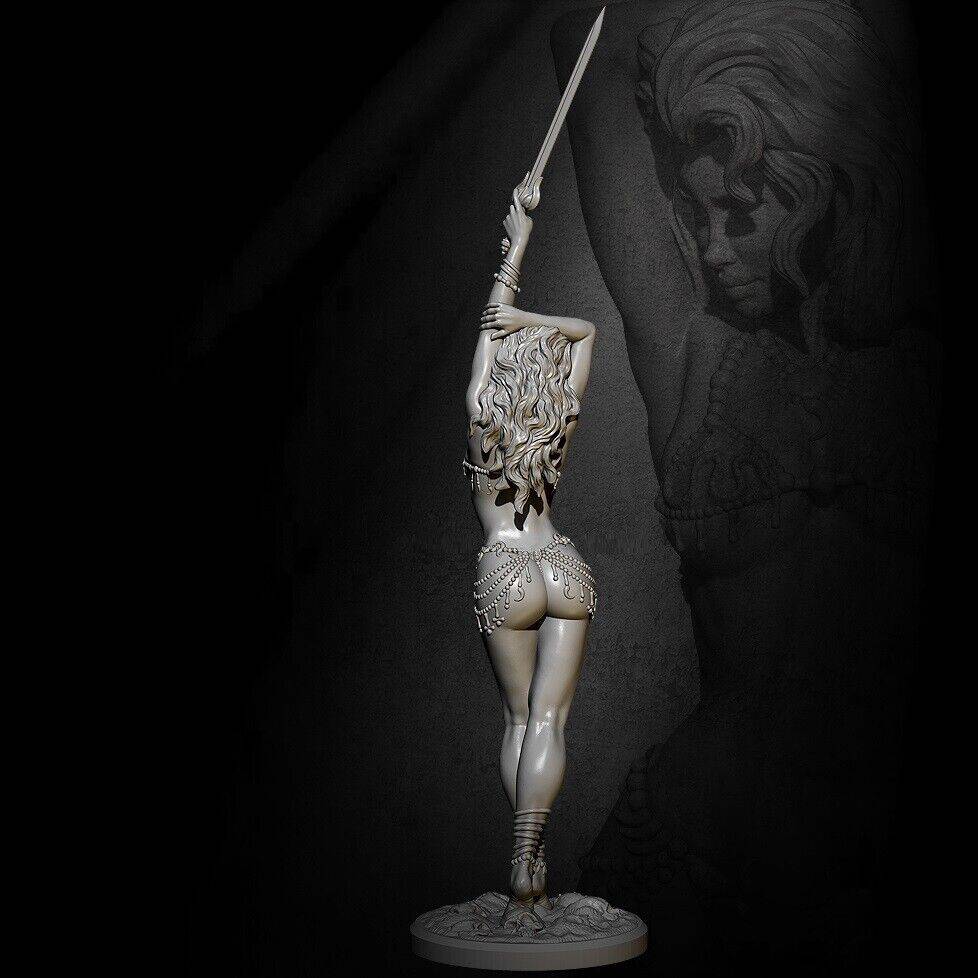 1/6 460mm 3D Print Figue Model Kit Beautiful Girl Barbarian Princess Unpainted - Model-Fan-Store