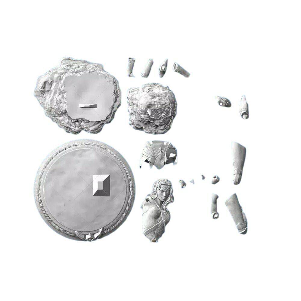 1/8 220mm 3D Print Superhero Model Kit Wonder Woman Beautiful Girl Unpainted - Model-Fan-Store