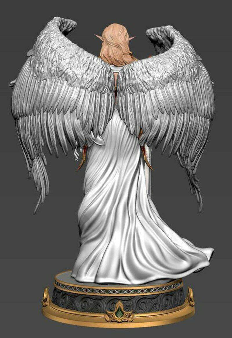 1/8 260mm 3D Print igure Model Kit Beautiful Girl Woman Warrior Angel Unpainted - Model-Fan-Store