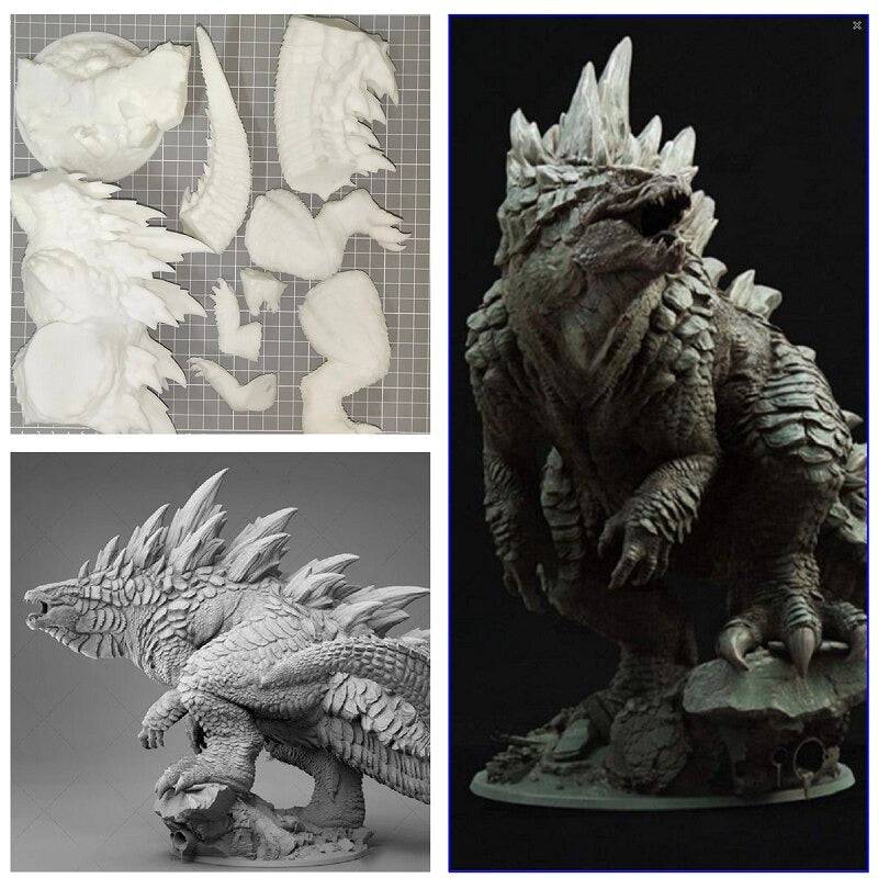 250mm x 300mm 3D Print Model Kit Godzilla Movie Unpainted - Model-Fan-Store