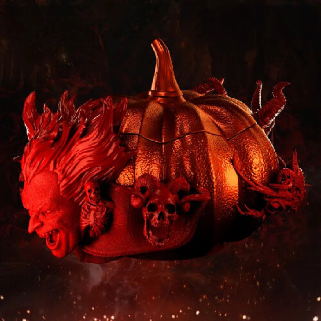 Digital STL Mephisto Pumpkin Halloween