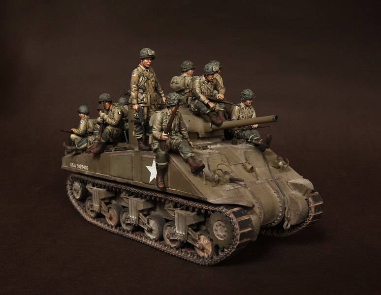 1/35 14pcs Figures Resin Model Kit US Army 101st Airborne Division WW2 Unpainted - Model-Fan-Store