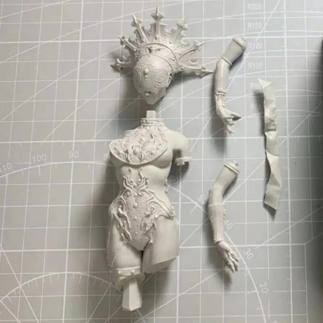 1/10 BUST 120mm Resin Model Kit Beautiful Girl Night Queen Unpainted - Model-Fan-Store