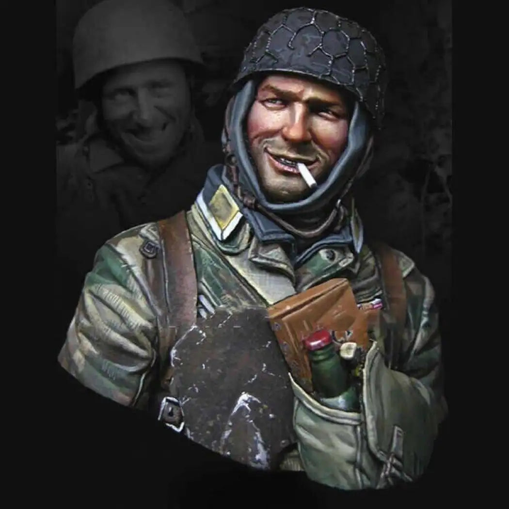 1/10 BUST Resin Model Kit German Soldier Fallschirmjager WW2 Unpainted - Model-Fan-Store