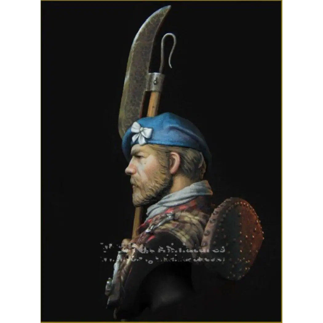 1/10 BUST Resin Model Kit Warrior Scottish Highlander Unpainted OM1 - Model-Fan-Store
