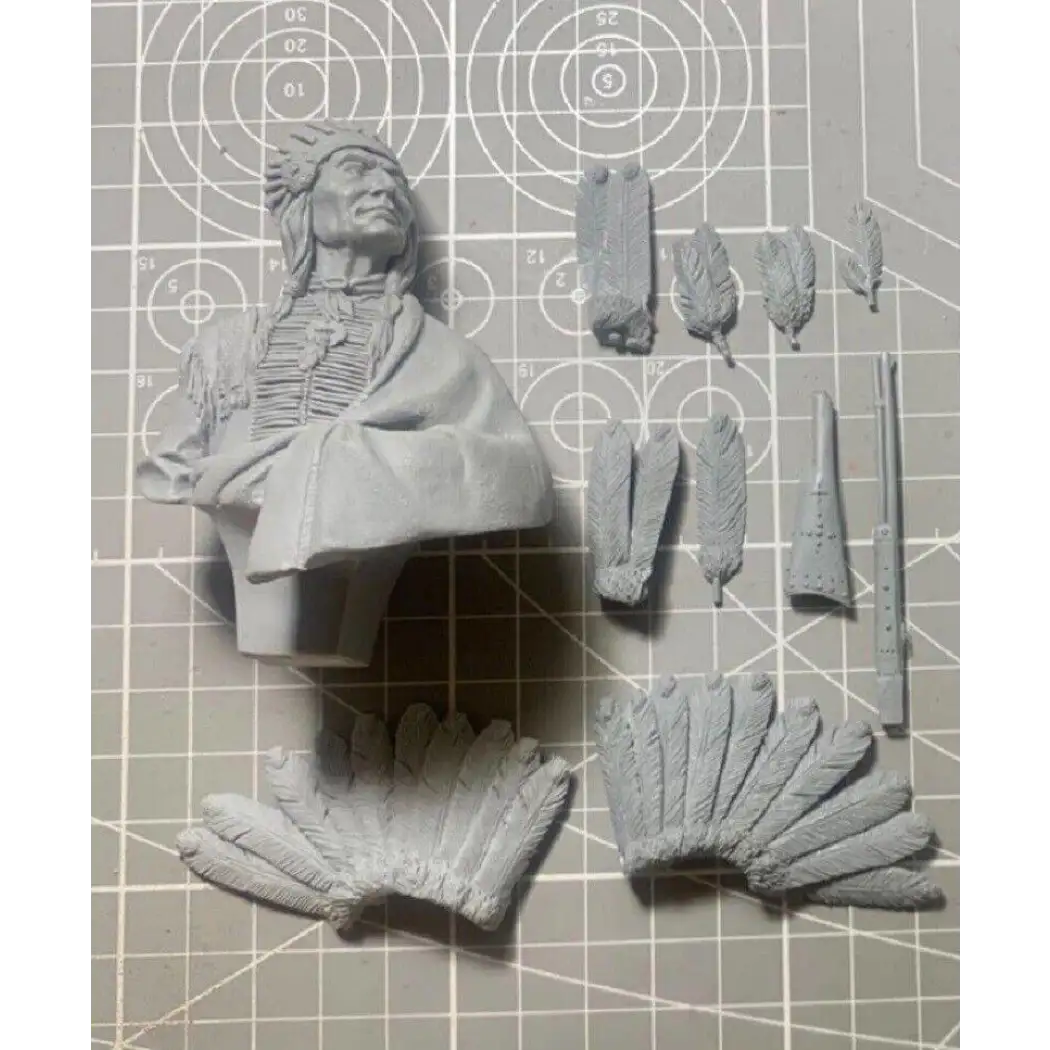 1/12 BUST Resin Model Kit Native American Indian Sioux Chief Unpainted - Model-Fan-Store