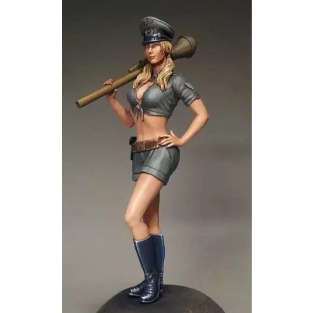 1/16 Resin Model Kit Beautiful Girl German Officer austpatrone WW2 Unpainted - Model-Fan-Store