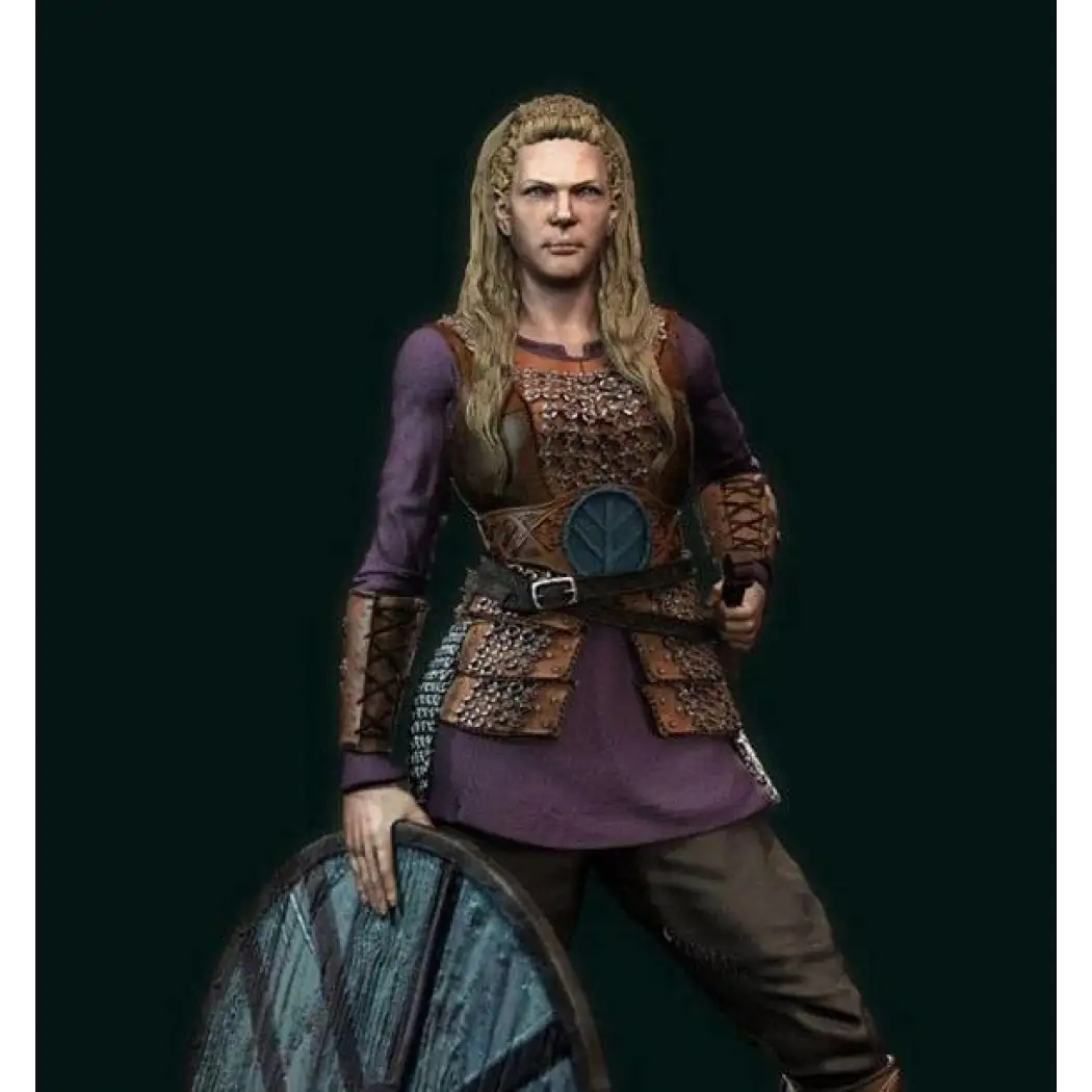 1/18 Resin Model Kit Barbarian Beautiful Girl Viking Warrior Unpainted - Model-Fan-Store