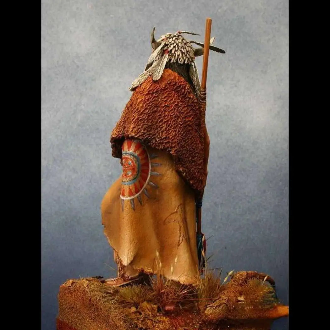1/24 75mm Resin Model Kit American Native Indian Warrior Unpainted