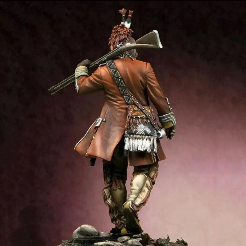 1/24 Resin Model Kit Native American Indian Iroquois Warrior Unpainted - Model-Fan-Store