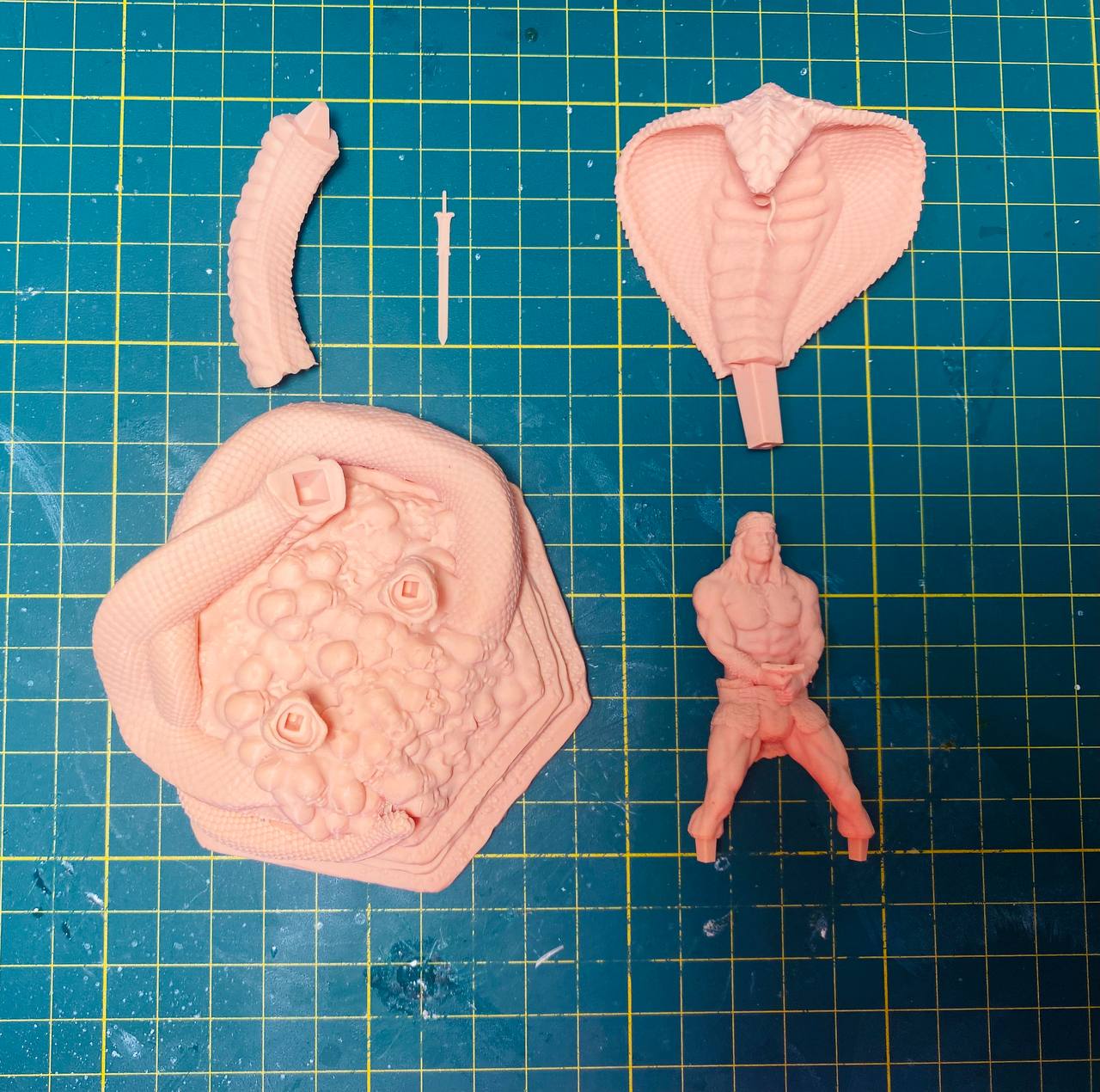 1/35 - 1/6 3D Print Model Kit Conan Warrior Barbarian TD-3638 Unpainted