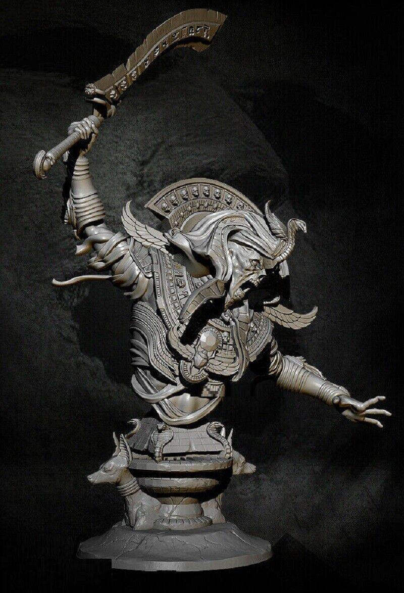 100mm BUST 3D Print Model Kit Warrior Risen Mummy Unpainted - Model-Fan-Store
