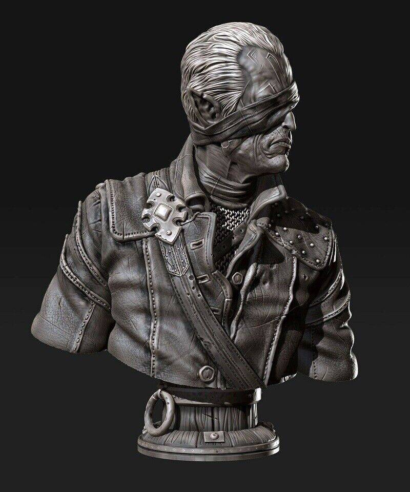 270mm BUST 3D Print Model Kit Warrior Elf Assassin Unpainted - Model-Fan-Store