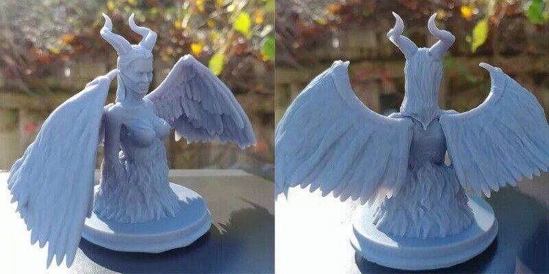 270mm BUST 3D Print Model Kit Girl Mistress of Darkness Unpainted - Model-Fan-Store