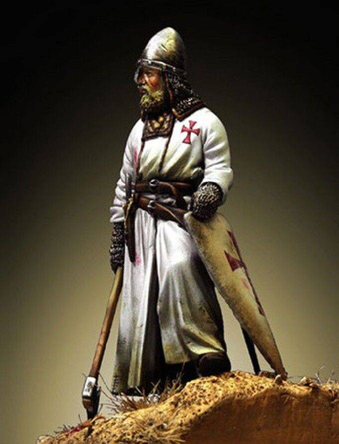 1/32 54mm Resin Model Kit Medieval Knight Template Warrior XIII Century Unpainted - Model-Fan-Store