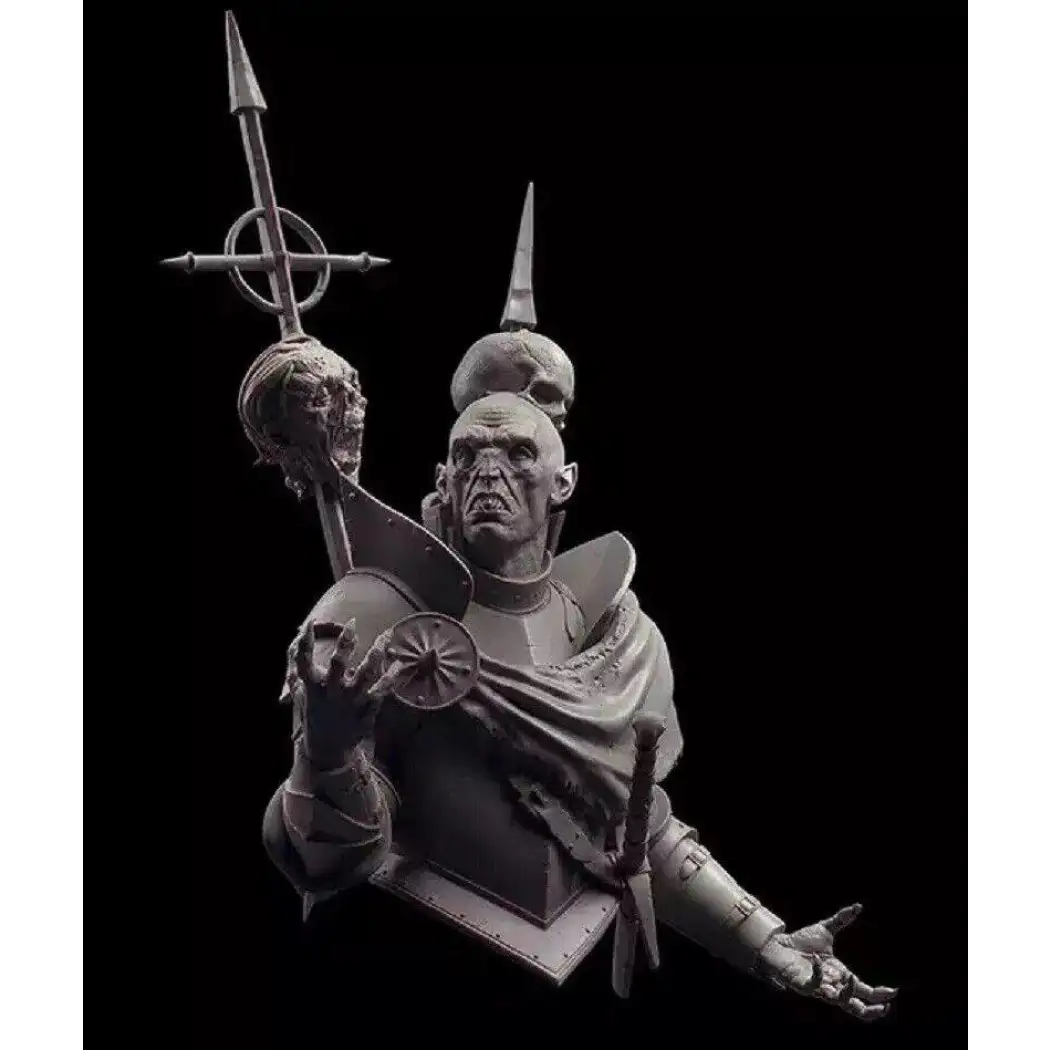 1/10 BUST 150mm Resin Model Kit Dark Elf Sorcerer Necromancer Vampire Unpainted - Model-Fan-Store