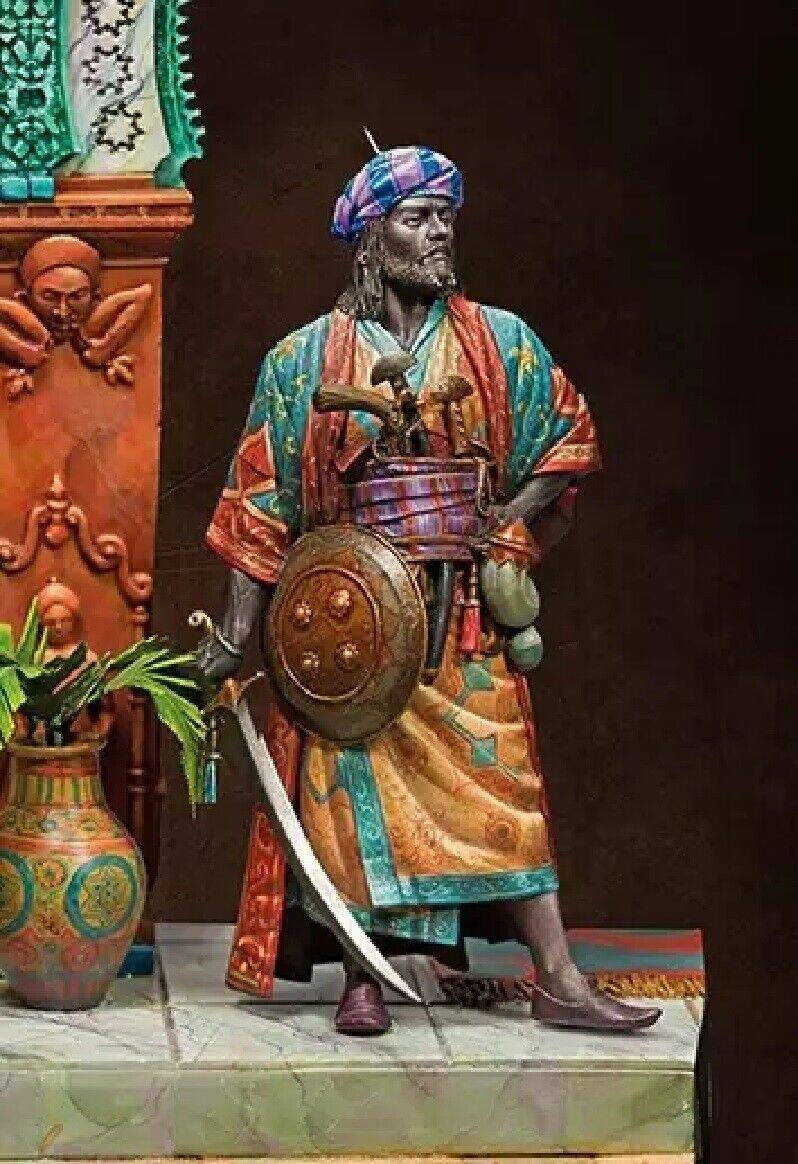 1/24 75mm Resin Plastic Model Homme Darme Maure Unpainted - Model-Fan-Store