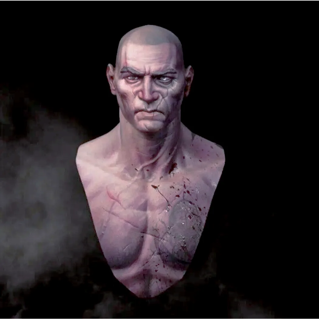 1/10 BUST Resin Cyberpunk Model Kit Male Unpainted - Model-Fan-Store