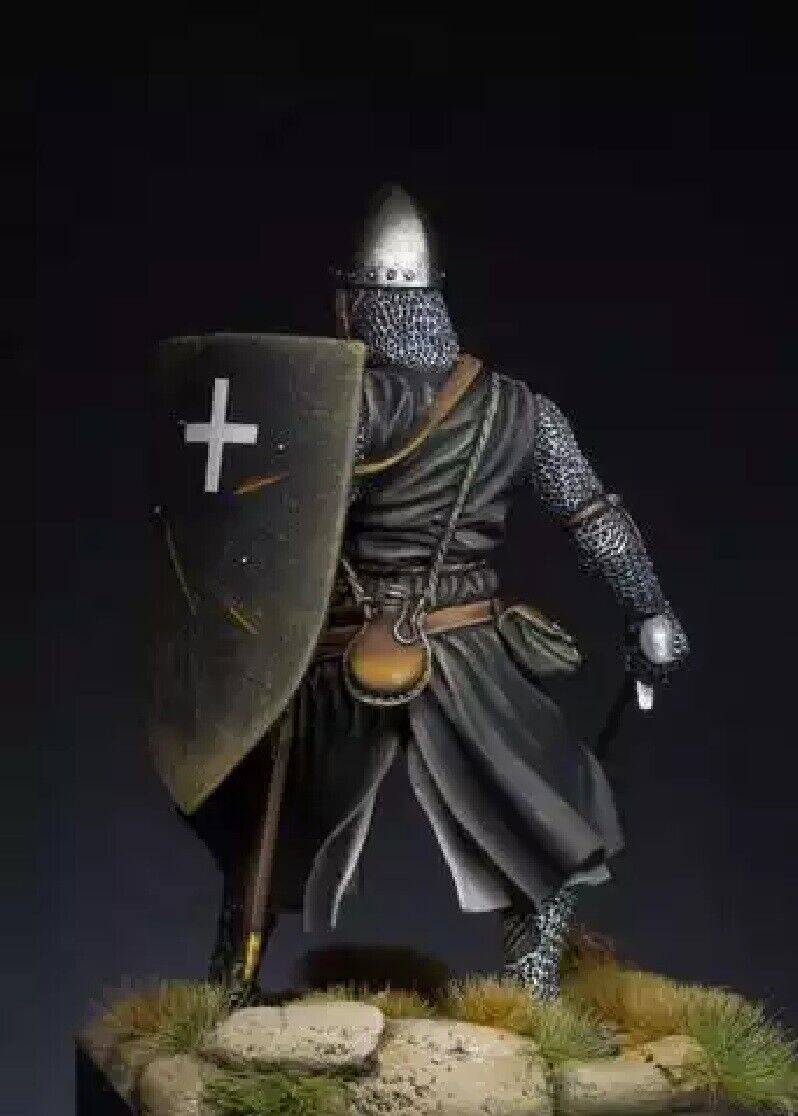 1/24 Resin Model Kit Swordsman Crusader Warrior Unpainted - Model-Fan-Store