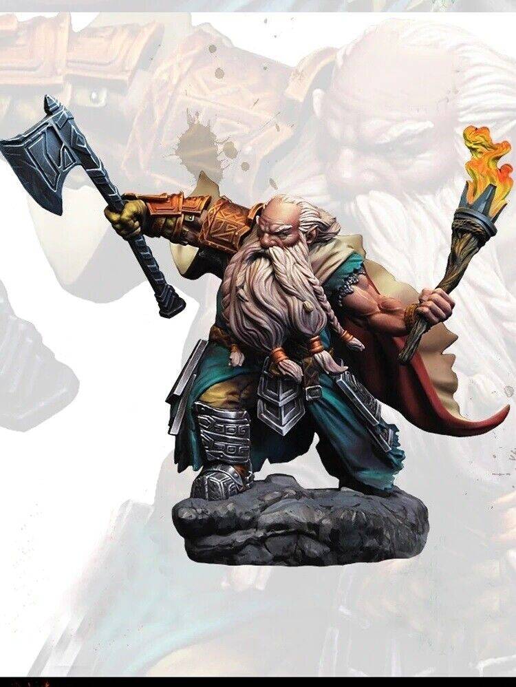 1/28 Resin Model Kit Warrior Dwarf Dwarf Unpainted - Model-Fan-Store