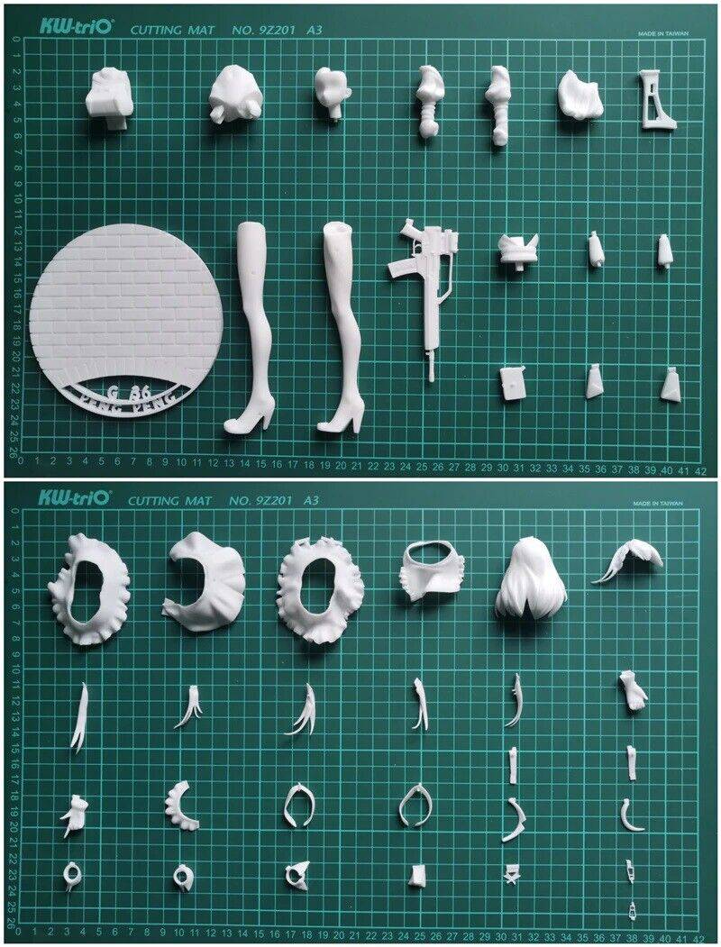 1/7 215mm Resin Model Kit Asian Beautiful Girl Shooter Anime Unpainted - Model-Fan-Store
