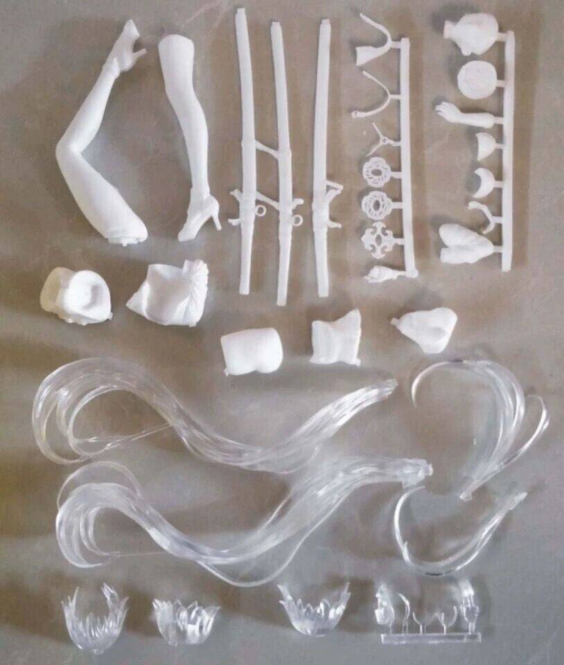 1/8 3D Print Model Kit Asian Beautiful Girl Samuray Unpainted - Model-Fan-Store