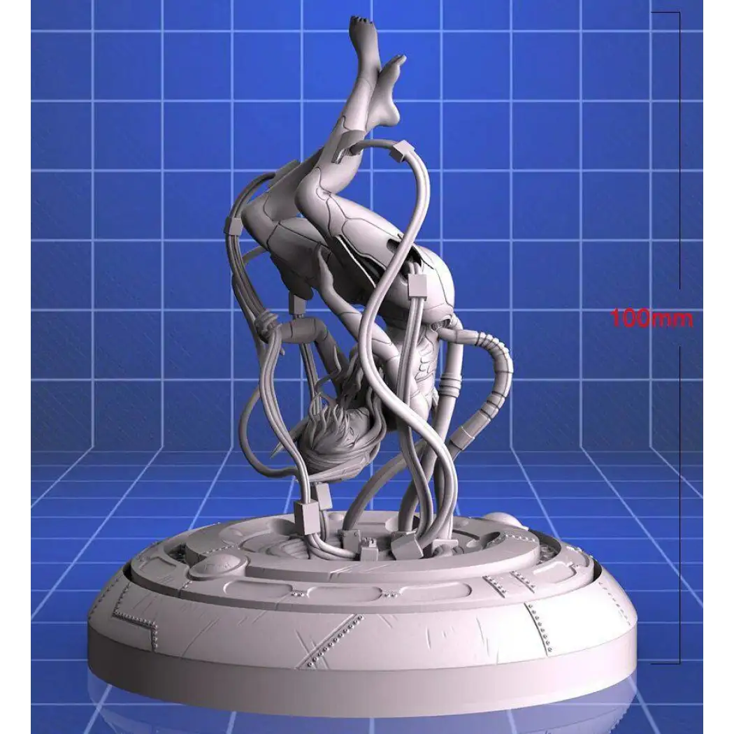 100mm 3D Print Cyberpunk Model Kit Beautiful Girl Woman Anabiosis Unpainted - Model-Fan-Store