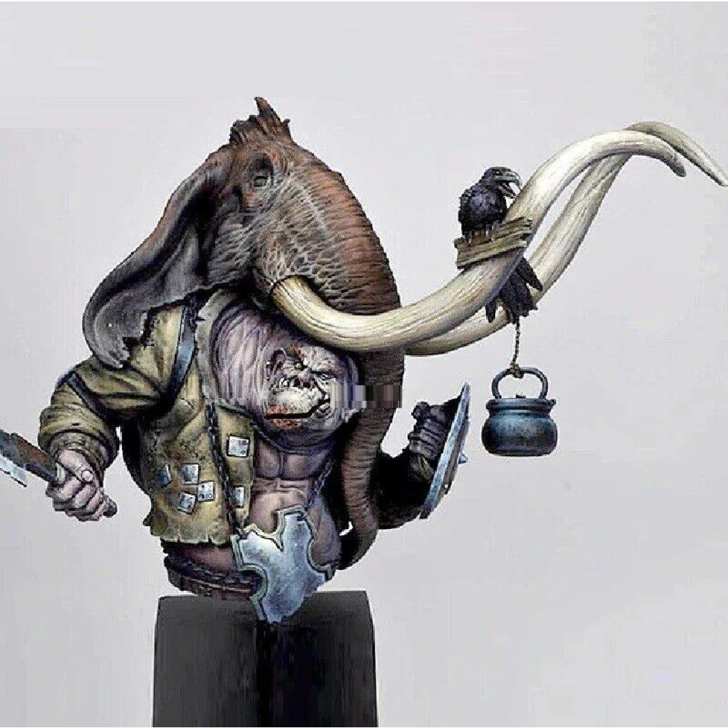 110mm BUST Resin Model Kit Evil Hunter Troll Unpainted - Model-Fan-Store