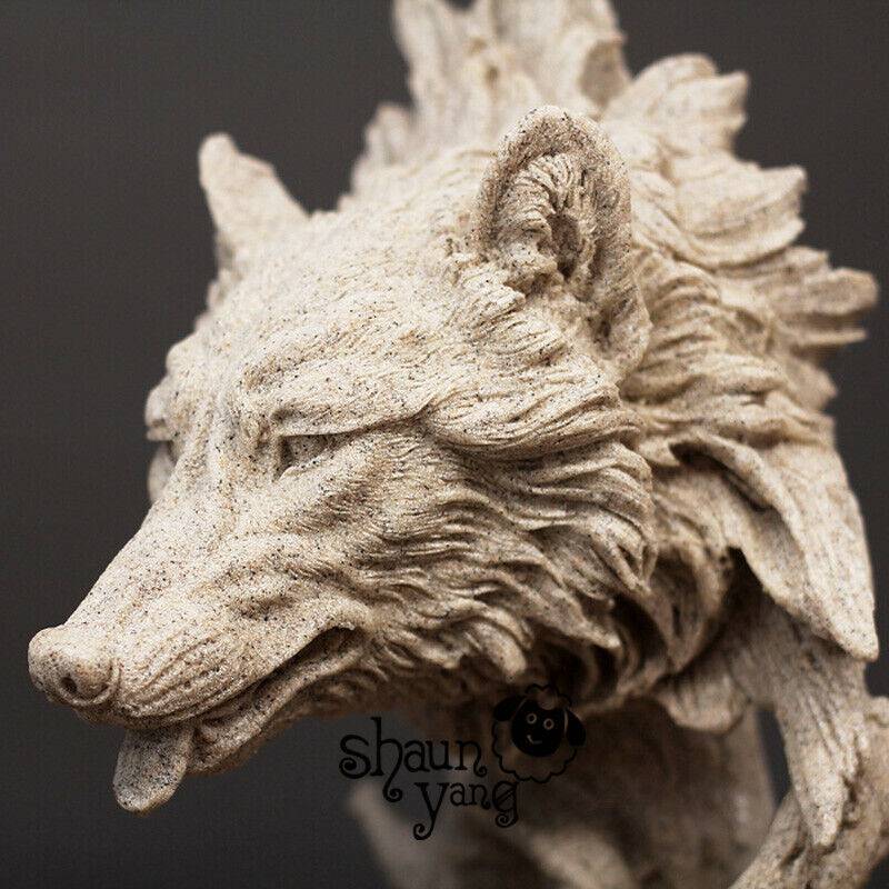410mm*210mm Resin Model Kit Bust Wolf Werwolf Unpainted - Model-Fan-Store