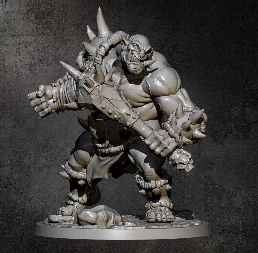 45mm Resin Model Kit Orc Warrior Unpainted - Model-Fan-Store