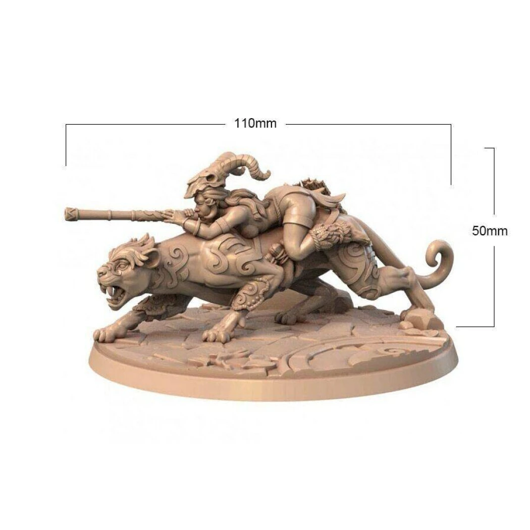 50x110mm Resin Model Kit Girl Warrior Amazon Unpainted - Model-Fan-Store