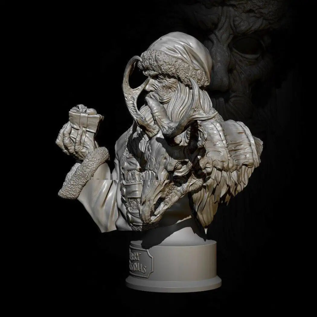55mm BUST Resin Model Kit Angry Santa Fantasy Unpainted - Model-Fan-Store