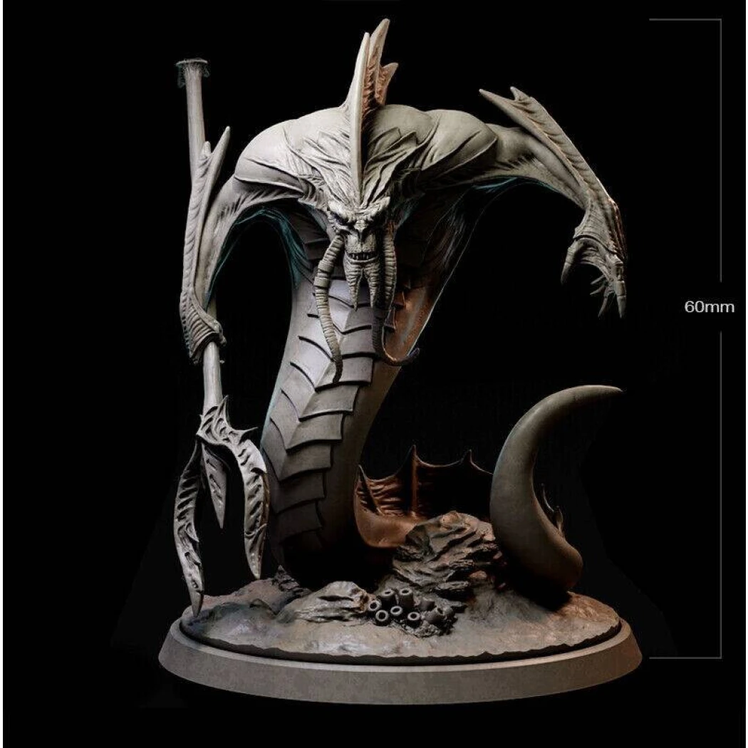 60mm 3D Print Model Kit Warrior Underwater King Guard Unpainted - Model-Fan-Store