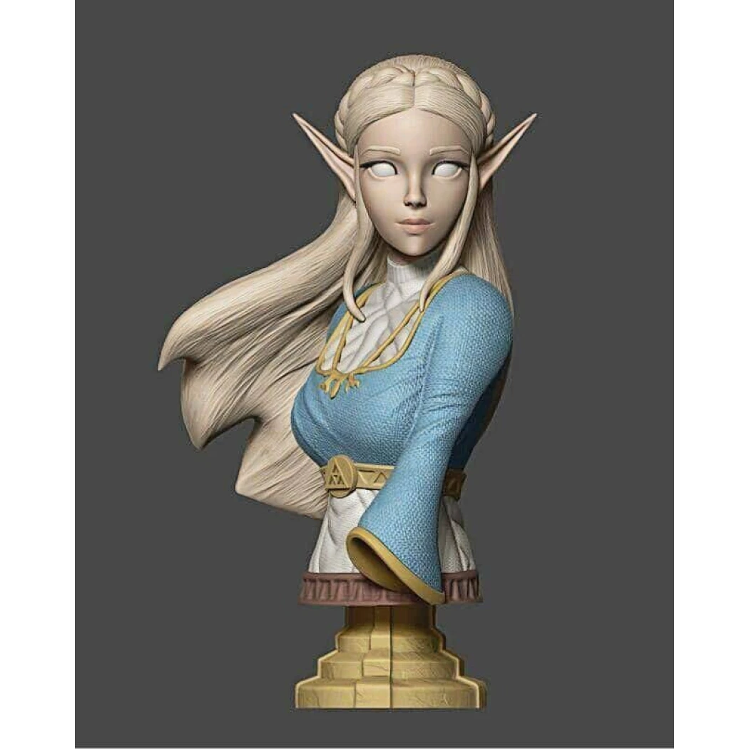 60mm BUST 3D Print Model Kit Beautiful Girl Woman Elf Unpainted - Model-Fan-Store