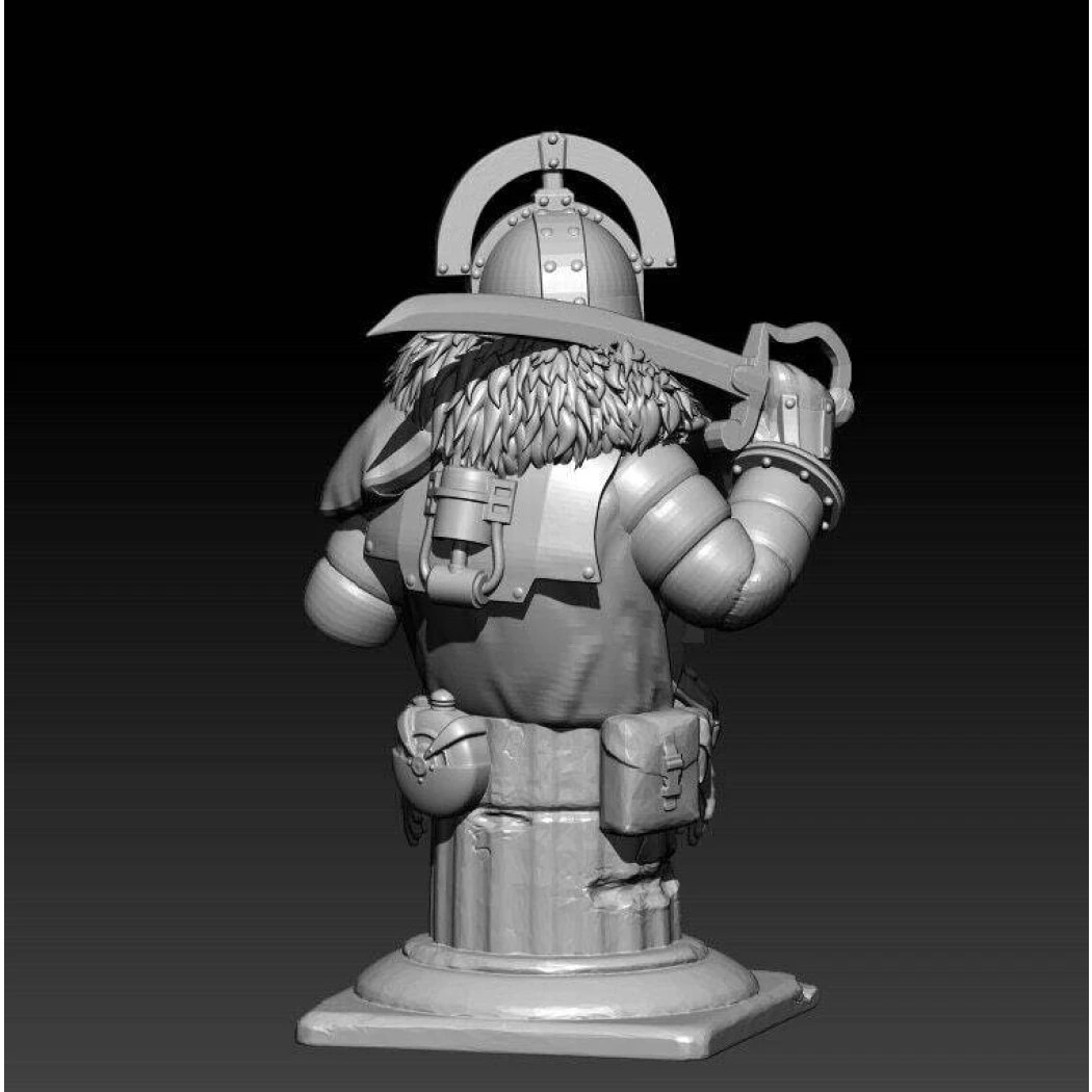 60mm BUST 3D Print Model Kit Iron Knight Warrior Unpainted - Model-Fan-Store