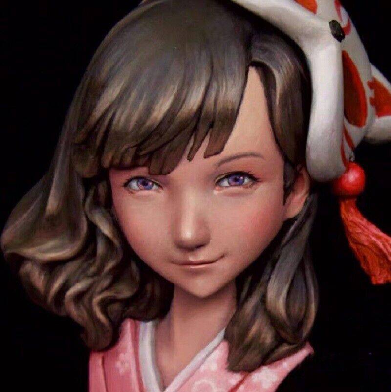 60mm BUST Resin Model Kit Girl Woman Mask Unpainted - Model-Fan-Store