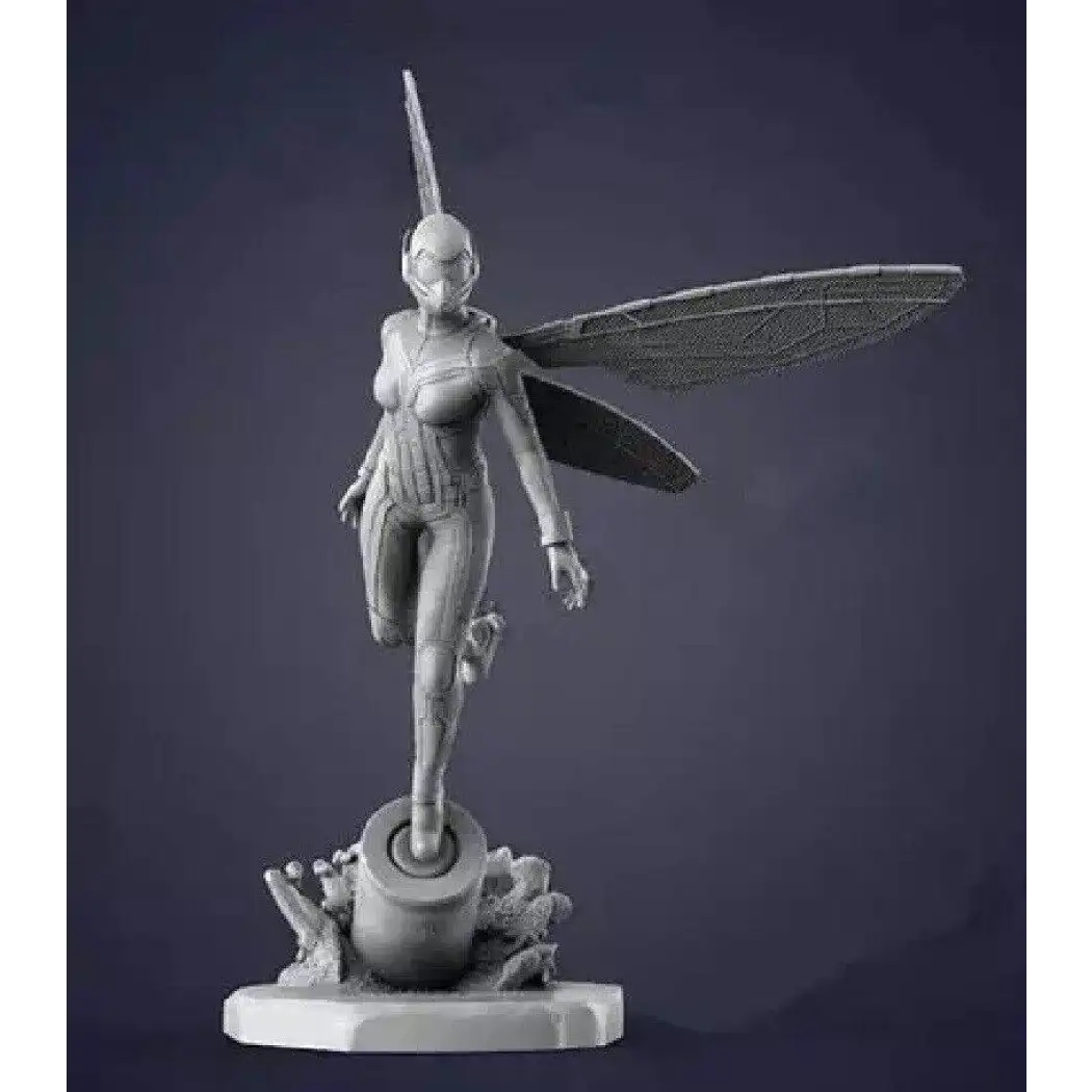 70mm Resin Model Kit Beautiful Girl Dragonfly Wasp Unpainted - Model-Fan-Store