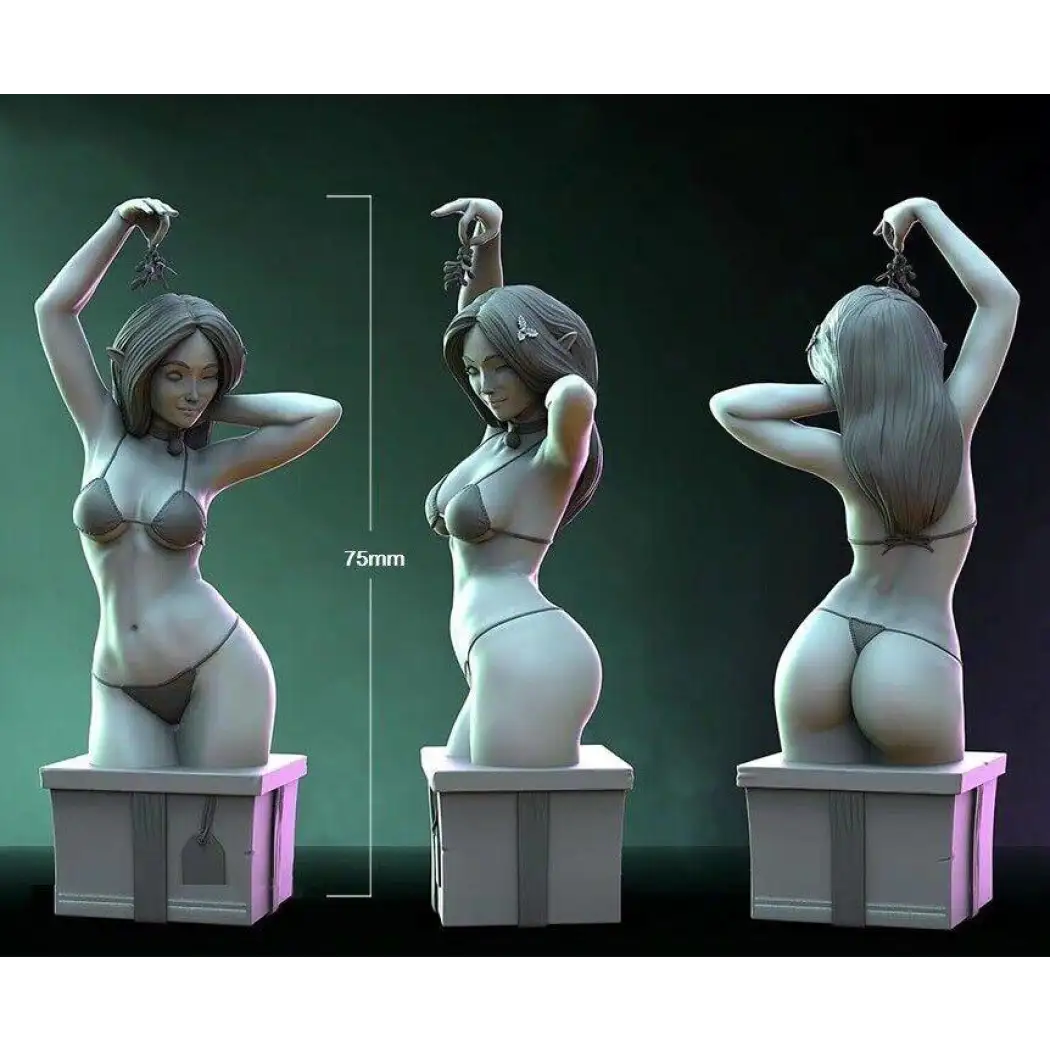 75mm BUST Resin Model Kit Beautiful Girl Woman Dancer Elf Unpainted XXX - Model-Fan-Store