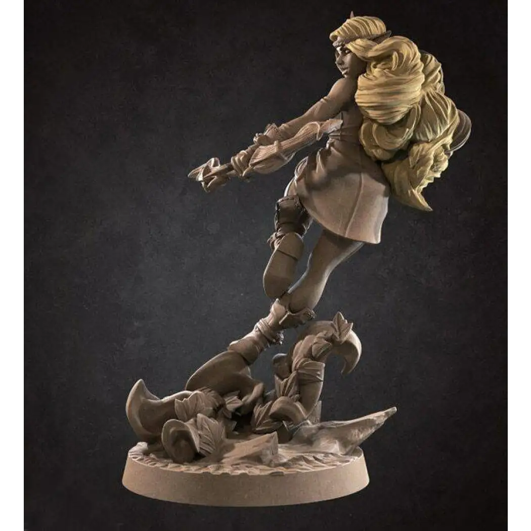 75mm Resin Model Kit Nudes Beautiful Girl Woman Archer Huntress Unpainted - Model-Fan-Store